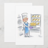 Bäckerei Einladung (Vorne/Hinten)