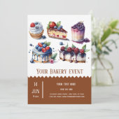 Bäckerei Einladung (Stehend Vorderseite)