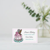 Bäckerei | Eiskrem Backgeschäft Visitenkarte (Stehend Vorderseite)