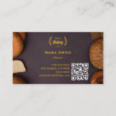 Bäckerei | Elegante Golden Wheat Visitenkarte (Vorderseite)