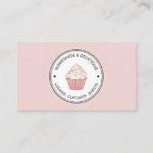 Bäckerei Erstellen Sie Ihr eigenes Logo QR Rosa Visitenkarte (Vorderseite)