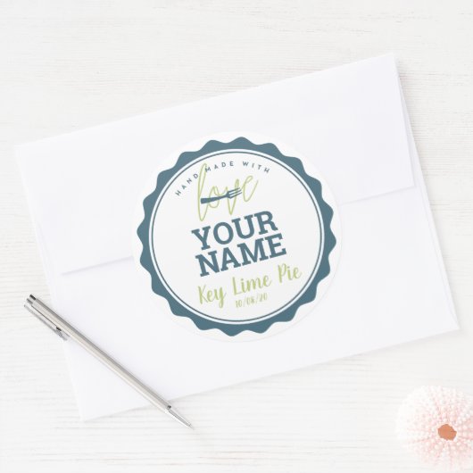 Bäckerei Etikett Küchenaufkleber Runder Aufkleber (Umschlag)