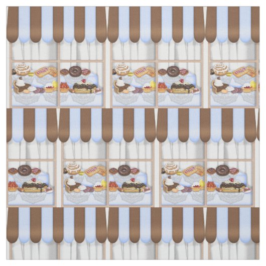 Bäckerei-Fenster Pima Baumwollgewebe Stoff (Muster)