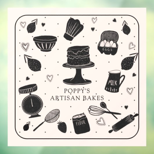 Bäckerei Fensteraufkleber (Blatt 3)