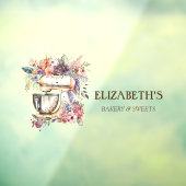 Bäckerei Floral Mixer Fensteraufkleber (Blatt 3)