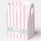 Bäckerei & Floral & Rosa Streifen - Gefälligkeitsb Geschenkschachtel (Geöffnet)