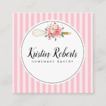 Bäckerei & Floral Square Business Card