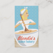 Bäckerei Frau Backmischung Schüssel blonhaar