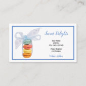 Bäckerei "French Macaroons" Visitenkarte (Vorderseite)