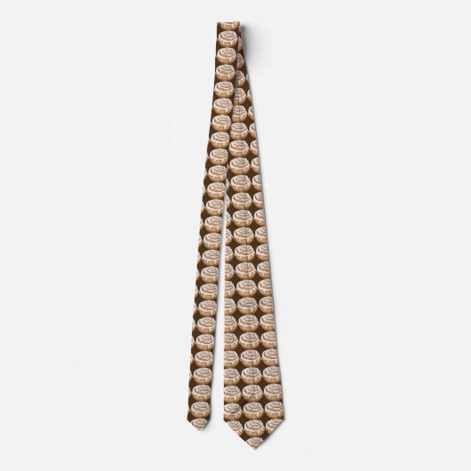 Bäckerei frisch eisgekühlte Zimtbun Krawatte (Rückseite)