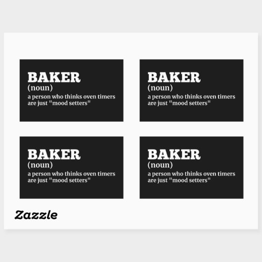 Bäckerei Funny Definition Sticker (Blatt)