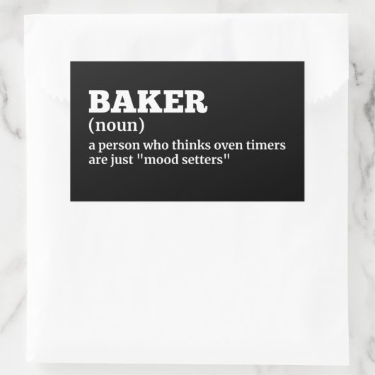 Bäckerei Funny Definition Sticker (Tasche)