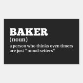 Bäckerei Funny Definition Sticker (Vorderseite)