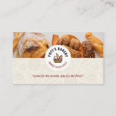 Bäckerei | Gebackenes Brot Visitenkarte (Rückseite)
