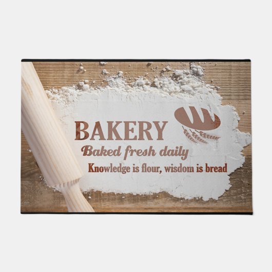 Bäckerei Geschäft Doormat, Eingang Bäckerei Fußmatte (Vorderseite)