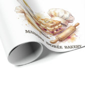 Bäckerei Geschäft Konditor Dessert Süßigkeiten Kuc Geschenkpapier (Rolleneckpunkt)