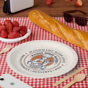 Bäckerei Geschäft Konditor Dessert Süßigkeiten Kuc Pappteller