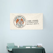 Bäckerei Geschäft Konditor Nachspeise Süßigkeiten  Banner (Messeveranstaltung)