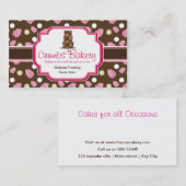 Bäckerei-Geschäfts-Karten Browns und des Visitenkarte (Vorne/Hinten)