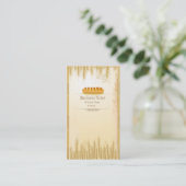 Bäckerei-Geschäfts-Visitenkarten Visitenkarte (Stehend Vorderseite)