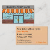 Bäckerei-Geschäftskarten der Orange vollständig Visitenkarte (Vorne/Hinten)