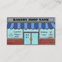 Bäckerei-Geschäftskarten des Blaus vollständig Visitenkarte