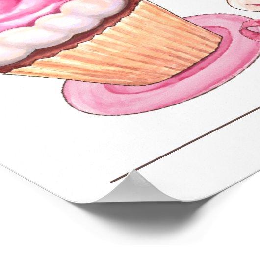 Bäckerei - Geschirr für Küchenplakate - SRF Poster (Ecke)