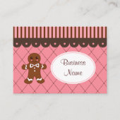 Bäckerei Gingerbrot Visitenkarten Visitenkarte (Vorderseite)