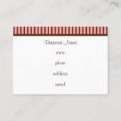 Bäckerei Gingerbrot Visitenkarten Visitenkarte (Rückseite)