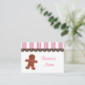 Bäckerei Gingerbrot Visitenkarten Visitenkarte (Stehend Vorderseite)