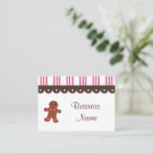 Bäckerei Gingerbrot Visitenkarten Visitenkarte (Stehend Vorderseite)