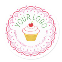 Bäckerei Große, runde Aufkleber Etiketten nach Maß