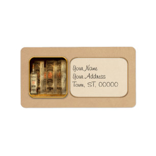 Bäckerei - Hallocks reiner Vanille-Extrakt Adressaufkleber