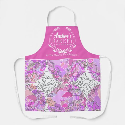 Bäckerei Head Koch Schürze mit Kranz (Vorderseite)