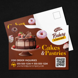 Bäckerei Hochzeit Geburtstag & Geburtstag Kuchen K Postkarte