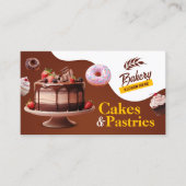 Bäckerei Hochzeit Geburtstag & Geburtstag Kuchen K Visitenkarte (Vorderseite)