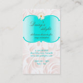 Bäckerei-Hochzeits-Kuchen-Gebäck-Kochs-blaues Visitenkarte (Rückseite)