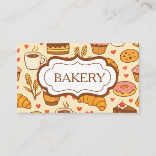 Bäckerei im Vintage-Stil Visitenkarte