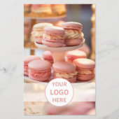 Bäckerei individuelles Logo Foto QR-Code Werbearti Flyer (Vorne)