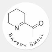 Bäckerei Junkie Runder Aufkleber (Vorderseite)