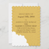 Bäckerei & Kaffeeshop - Antwortkarte Einladung (Rückseite)