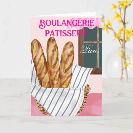 Bäckerei Karte (Gelbe Blume)