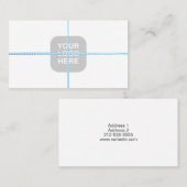 Bäckerei-Kasten mit Imitat-Schnur Visitenkarte (Vorne/Hinten)