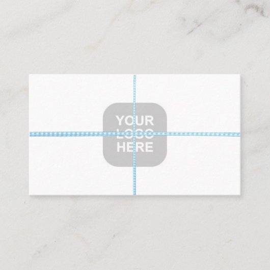 Bäckerei-Kasten mit Imitat-Schnur Visitenkarte (Vorderseite)