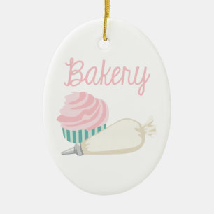 Bäckerei-kleiner Kuchen Keramik Ornament