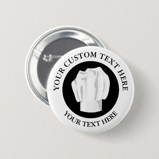 Bäckerei Koch mit benutzerdefiniertem Logo-Symbol Button (Vorne & Hinten)