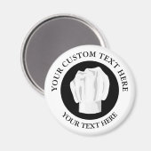 Bäckerei Koch mit benutzerdefiniertem Logo-Symbol Magnet (Vorderseite/Rückseite)