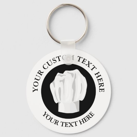 Bäckerei Koch mit benutzerdefiniertem Logo-Symbol  Schlüsselanhänger (Vorderseite)