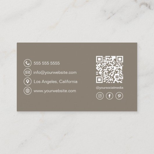 Bäckerei Koch Moderner Visitenkarte (Rückseite)