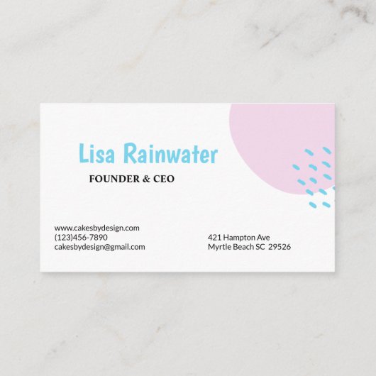 Bäckerei Koch Visitenkarte (Rückseite)